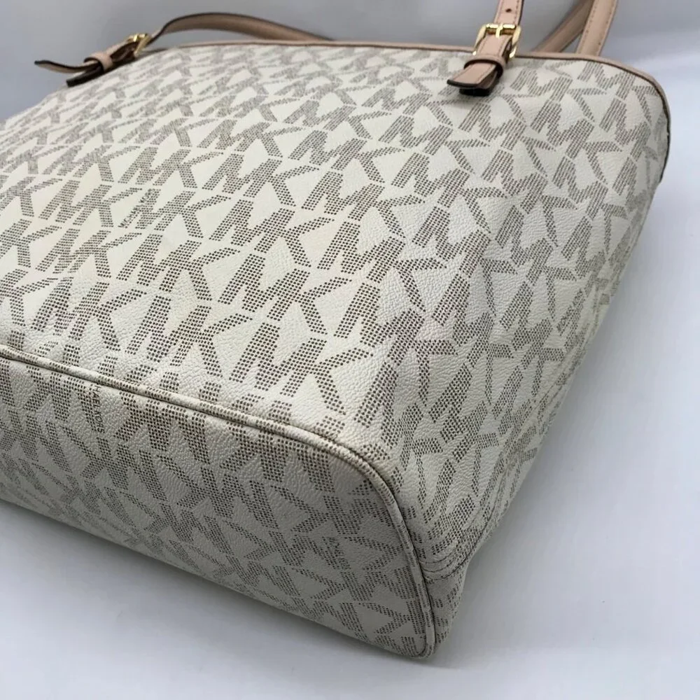 Michael Kors Vanilla Monogram Diaper Tote Bag